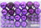 vidaXL - Kerstballen - 100 - st - Ø3/4/6 - cm - lila
