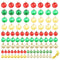 vidaXL - Kerstballen - 100 - st - rood/goudkleurig/groen