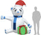 vidaXL - Kerstbeer - met - LED's - opblaasbaar - 180 - cm