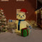 vidaXL - Kerstbeer - met - LED's - opblaasbaar - 240 - cm