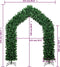 vidaXL - Kerstboog - 270 - cm - groen