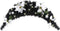 vidaXL - Kerstboog - met - LED-lampjes - 90 - cm - PVC - zwart