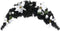 vidaXL - Kerstboog - met - LED-lampjes - 90 - cm - PVC - zwart