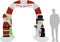 vidaXL - Kerstboog - opblaasbaar - met - LED's - 260 - cm