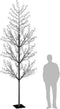 vidaXL - Kerstboom - 1200 - LED's - blauw - licht - kersenbloesem - 400 - cm
