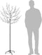 vidaXL - Kerstboom - 200 - LED's - warmwit - licht - kersenbloesem - 180 - cm