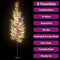 vidaXL - Kerstboom - met - 1200 - LED's - meerkleurig - licht - kersenbloesem - 400 - cm