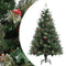 vidaXL - Kerstboom - met - dennenappels - 120 - cm - PVC - en - PE - groen