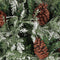 vidaXL - Kerstboom - met - dennenappels - 120 - cm - PVC - en - PE - groen - en - wit