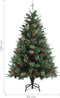 vidaXL - Kerstboom - met - dennenappels - 120 - cm - PVC - en - PE - groen