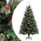 vidaXL - Kerstboom - met - dennenappels - 150 - cm - PVC - en - PE - groen