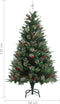 vidaXL - Kerstboom - met - dennenappels - 150 - cm - PVC - en - PE - groen