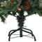 vidaXL - Kerstboom - met - dennenappels - 150 - cm - PVC - en - PE - groen