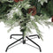 vidaXL - Kerstboom - met - dennenappels - 195 - cm - PVC - en - PE - groen - en - wit