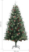 vidaXL - Kerstboom - met - dennenappels - 195 - cm - PVC - en - PE - groen