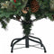vidaXL - Kerstboom - met - dennenappels - 195 - cm - PVC - en - PE - groen
