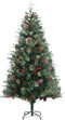 vidaXL - Kerstboom - met - dennenappels - 195 - cm - PVC - en - PE - groen