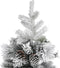 vidaXL - Kerstboom - met - dennenappels - en - sneeuw - 225 - cm - PVC - en - PE