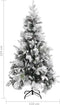 vidaXL - Kerstboom - met - dennenappels - en - sneeuw - 225 - cm - PVC - en - PE