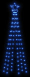vidaXL - Kerstboom - met - grondpin - 108 - LED's - blauw - 180 - cm