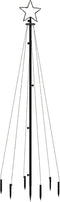vidaXL - Kerstboom - met - grondpin - 108 - LED's - meerkleurig - 180 - cm