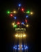 vidaXL - Kerstboom - met - grondpin - 108 - LED's - meerkleurig - 180 - cm