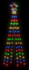 vidaXL - Kerstboom - met - grondpin - 108 - LED's - meerkleurig - 180 - cm