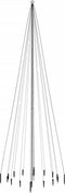 vidaXL - Kerstboom - met - grondpin - 1134 - LED's - koudwit - 800 - cm