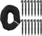 vidaXL - Kerstboom - met - grondpin - 1134 - LED's - meerkleurig - 800 - cm