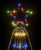 vidaXL - Kerstboom - met - grondpin - 1134 - LED's - meerkleurig - 800 - cm