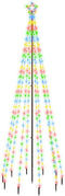 vidaXL - Kerstboom - met - grondpin - 310 - LED's - meerkleurig - 300 - cm
