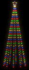 vidaXL - Kerstboom - met - grondpin - 310 - LED's - meerkleurig - 300 - cm