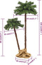 vidaXL - Kerstboom - met - LED - 90 - cm - en - 150 - cm