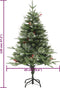 vidaXL - Kerstboom - met - LED - en - dennenappels - 120 - cm - PVC - en - PE - groen