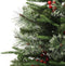 vidaXL - Kerstboom - met - LED - en - dennenappels - 120 - cm - PVC - en - PE - groen