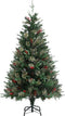 vidaXL - Kerstboom - met - LED - en - dennenappels - 150 - cm - PVC - en - PE - groen
