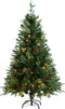vidaXL - Kerstboom - met - LED - en - dennenappels - 150 - cm - PVC - en - PE - groen