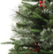 vidaXL - Kerstboom - met - LED - en - dennenappels - 150 - cm - PVC - en - PE - groen