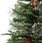 vidaXL - Kerstboom - met - LED - en - dennenappels - 150 - cm - PVC - en - PE - groen