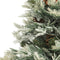 vidaXL - Kerstboom - met - LED - en - dennenappels - 150 - cm - PVC - en - PE - groen