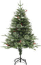 vidaXL - Kerstboom - met - LED - en - dennenappels - 150 - cm - PVC - en - PE - groen