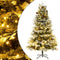 vidaXL - Kerstboom - met - LED - en - dennenappels - 195 - cm - PVC - en - PE - groen