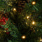 vidaXL - Kerstboom - met - LED - en - dennenappels - 195 - cm - PVC - en - PE - groen