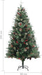 vidaXL - Kerstboom - met - LED - en - dennenappels - 195 - cm - PVC - en - PE - groen