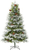 vidaXL - Kerstboom - met - LED - en - dennenappels - 195 - cm - PVC - en - PE - groen