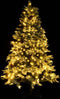 vidaXL - Kerstboom - met - LED - en - dennenappels - 195 - cm - PVC - en - PE - groen