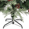 vidaXL - Kerstboom - met - LED - en - dennenappels - 225 - cm - PVC - en - PE - groen