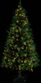 vidaXL - Kerstboom - met - LED - en - dennenappels - 225 - cm - PVC - en - PE - groen