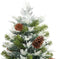 vidaXL - Kerstboom - met - LED - en - dennenappels - 225 - cm - PVC - en - PE - groen