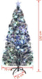 vidaXL - Kerstboom - met - LED - en - standaard - 150 - cm - glasvezel